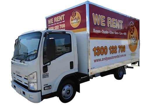 Truck Hire Brisbane Trucks for moving in Brisbane Andy's auto rental truck for rent or hire can be used for moving house near me or near gold coast, brisbane pantec transparent